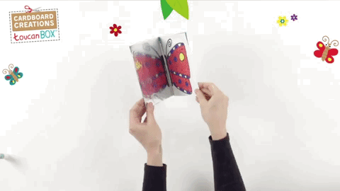 Butterfly symmetry craft gif