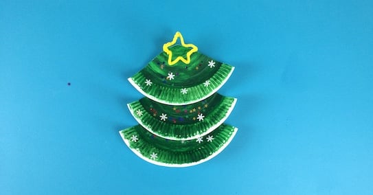 Paper plate Christmas tree