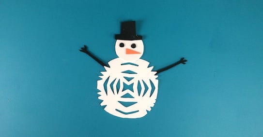 Snowflake snowman craft