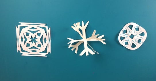 Paper snowflake crafts