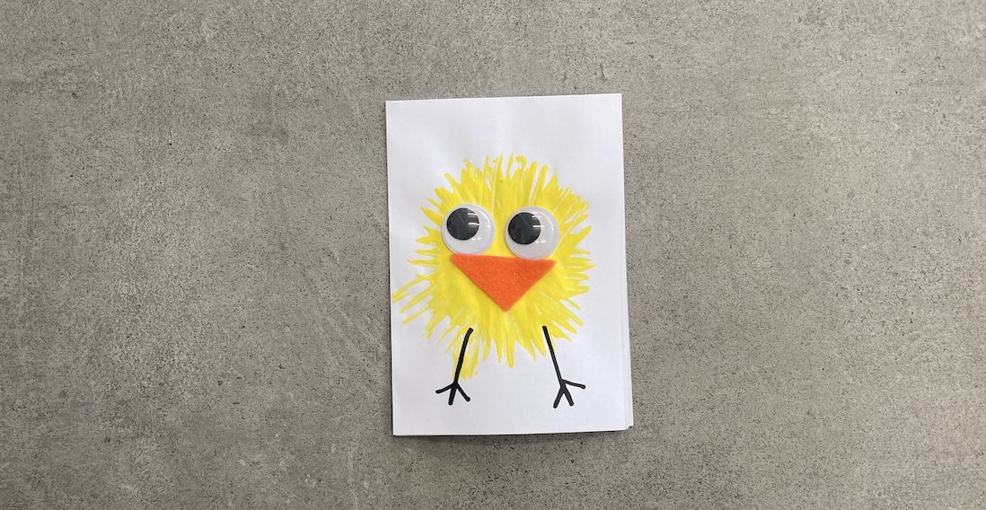 easter chick easter card ideas