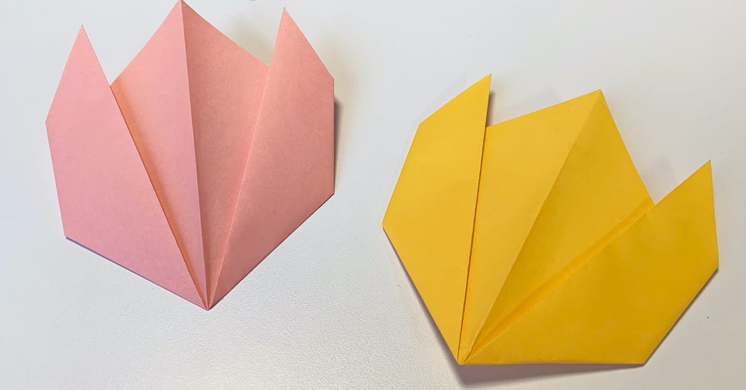 Easy Origami Flower Craft For Kids