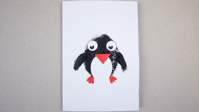 Easy and cute penguin craft for young kids